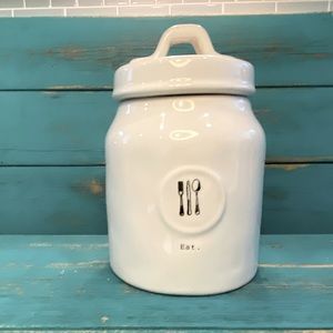 Rae Dunn Farmhouse LineSmall Canister -EAT
